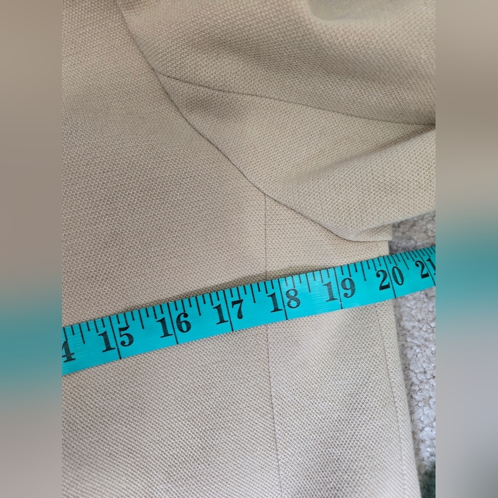 ARTICO MILANO Cream Cotton Lightweight Coat. Size M-L - Picture 11 of 13
